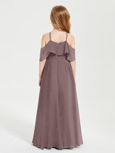 Off-the-Shoulder Long Dresses for Junior Bridesmaids Vintage Mauve