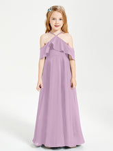 Off-the-Shoulder Long Dresses for Junior Bridesmaids Wisteria