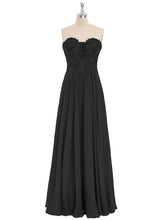 Chiffon with Appliqued Long Dresses Plum