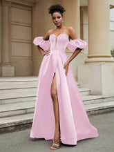 Off the Shoulder Sweetheart Prom Dress Blushing Pink