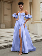 Off the Shoulder Sweetheart Prom Dress Lavender
