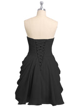 Sweethart Mini Chiffon Dress with Corset Back Plum