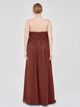 Sweetheart Chiffon Dresses with CASCADE SKIRT Terracotta