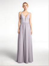 Spaghetti Strap Simple Dress with Notch Neck Dusk