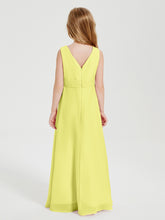 Boho Long Chiffon Bridesmaid Gown Daffodil