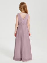 Boho Long Chiffon Bridesmaid Gown Dusk