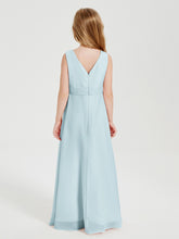 Boho Long Chiffon Bridesmaid Gown Mist
