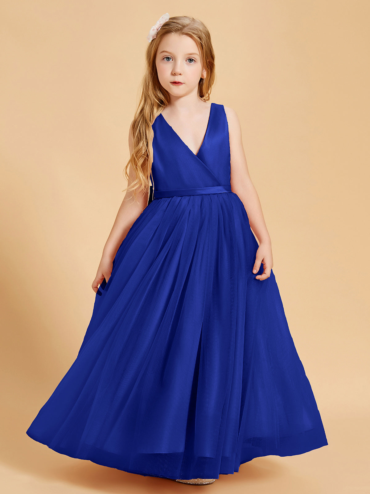 Royal blue flower girl dresses uk on sale