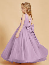 Tulle Junior Bridesmaid Dresses Satin Top Wisteria