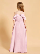 Off-the-Shoulder Bridesmaid Gown for Juniors Blushing Pink