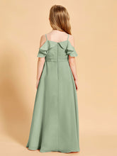 Off-the-Shoulder Bridesmaid Gown for Juniors Dusty Sage