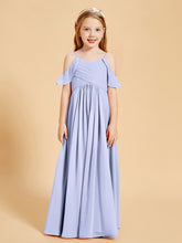 Off-the-Shoulder Bridesmaid Gown for Juniors Lavender