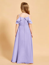 Off-the-Shoulder Bridesmaid Gown for Juniors Lilac