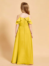 Off-the-Shoulder Bridesmaid Gown for Juniors Marigold