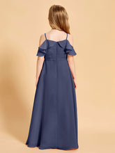 Off-the-Shoulder Bridesmaid Gown for Juniors Stormy