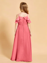 Off-the-Shoulder Bridesmaid Gown for Juniors Watermelon