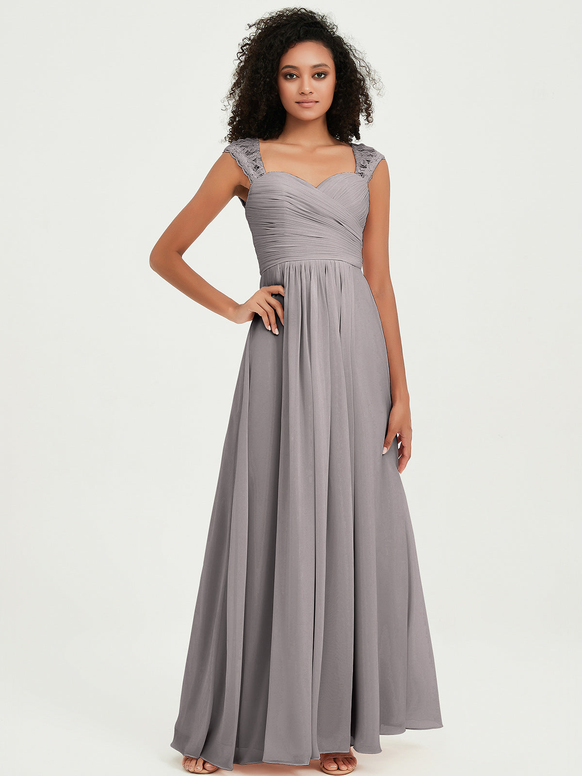 Silver chiffon 2025 bridesmaid dresses