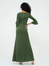 Mermaid Jersey Trumpet Sleeves Dresses Olive Green