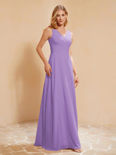 Empire Sleeveless Bridesmaid Gown with Bowknot Tahiti