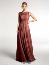 Chiffon FAUX-WRAP Dresses with Bow Terracotta