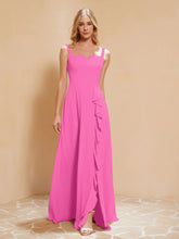 Sleeveless Bridesmaid Gown with Ruffles Azalea