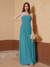 Strapless Chiffon Full Length Dresses Jade