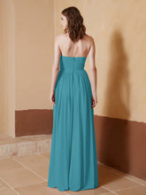 Strapless Chiffon Full Length Dresses Jade