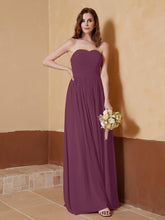 Strapless Chiffon Full Length Dresses Mulberry