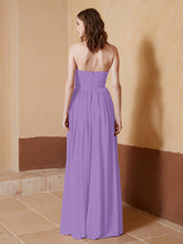 Strapless Chiffon Full Length Dresses Tahiti