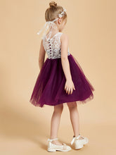 Charming Lace and Tulle Sleeveless Flower Girl Dresses
