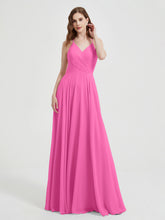 V-neck Bridesmaid Dress with Cross Back Azalea