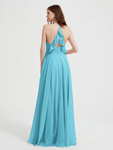V-neck Bridesmaid Dress with Cross Back Pool