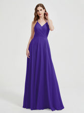 V-neck Bridesmaid Dress with Cross Back Regency