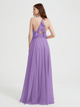 V-neck Bridesmaid Dress with Cross Back Tahiti