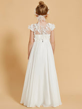Elegant Flower Girl Dresses Adorned with Chiffon and Appliqued Accents