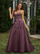Sweetheart Appliqued Beaded Sweep Train Dress Cabernet