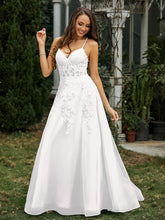 Sweetheart Appliqued Beaded Sweep Train Dress Ivory