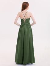 LACE And Chiffon Corset Back Dresses Olive Green