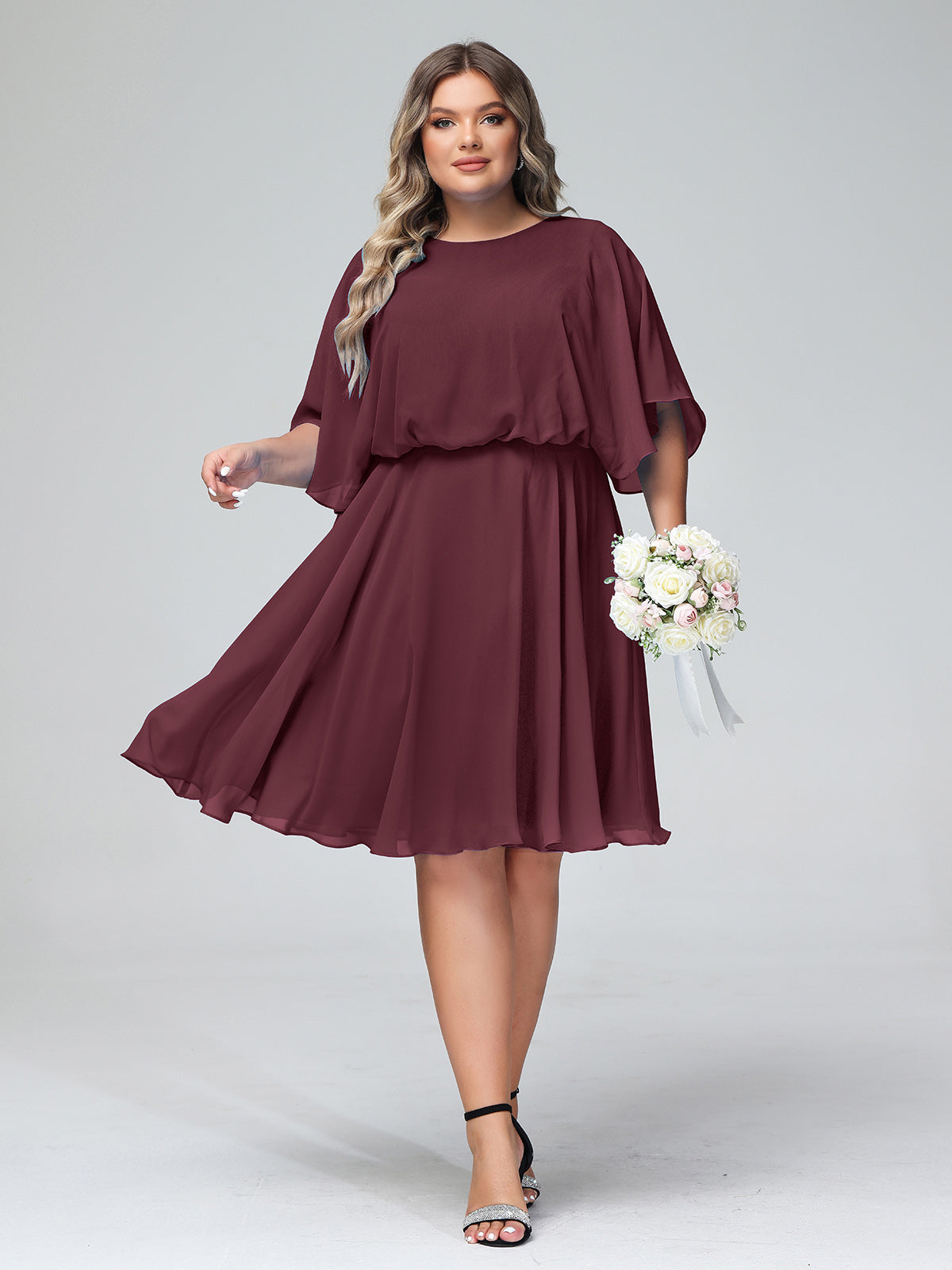 Short chiffon bridesmaid on sale dresses