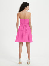 Strapless Chiffon Short Dresses with Bow Azalea