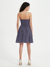 Strapless Chiffon Short Dresses with Bow Stormy