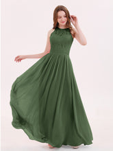 Illusion Neck Gowns with Lace Bodice Olive Green