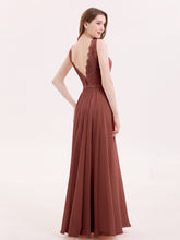 FuLL Length Lace and Chiffon Dresses Terracotta