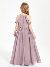Dreamy Off the Shoulder Bridesmaid Gown for Junior Dusk