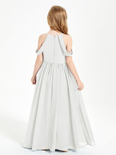 Dreamy Off the Shoulder Bridesmaid Gown for Junior Ivory