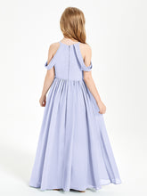 Dreamy Off the Shoulder Bridesmaid Gown for Junior Lavender