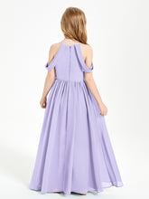 Dreamy Off the Shoulder Bridesmaid Gown for Junior Lilac