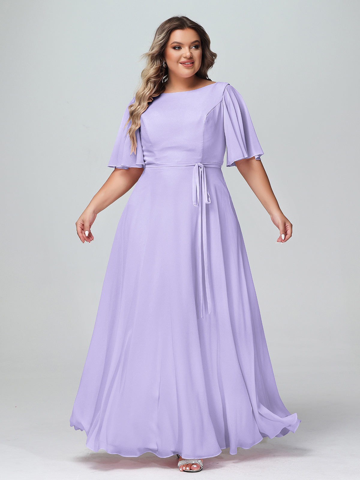 Bridesmaids Wedding Colors Plus Size Lavender Bridesmaid Dresses V-neck Long Tulle Dresses With Slit Plum Bridesmaids Wedding Colors Plus Size Lavender Bridesmaid Dresses V-neck Long Tulle Dresses With Slit Plum