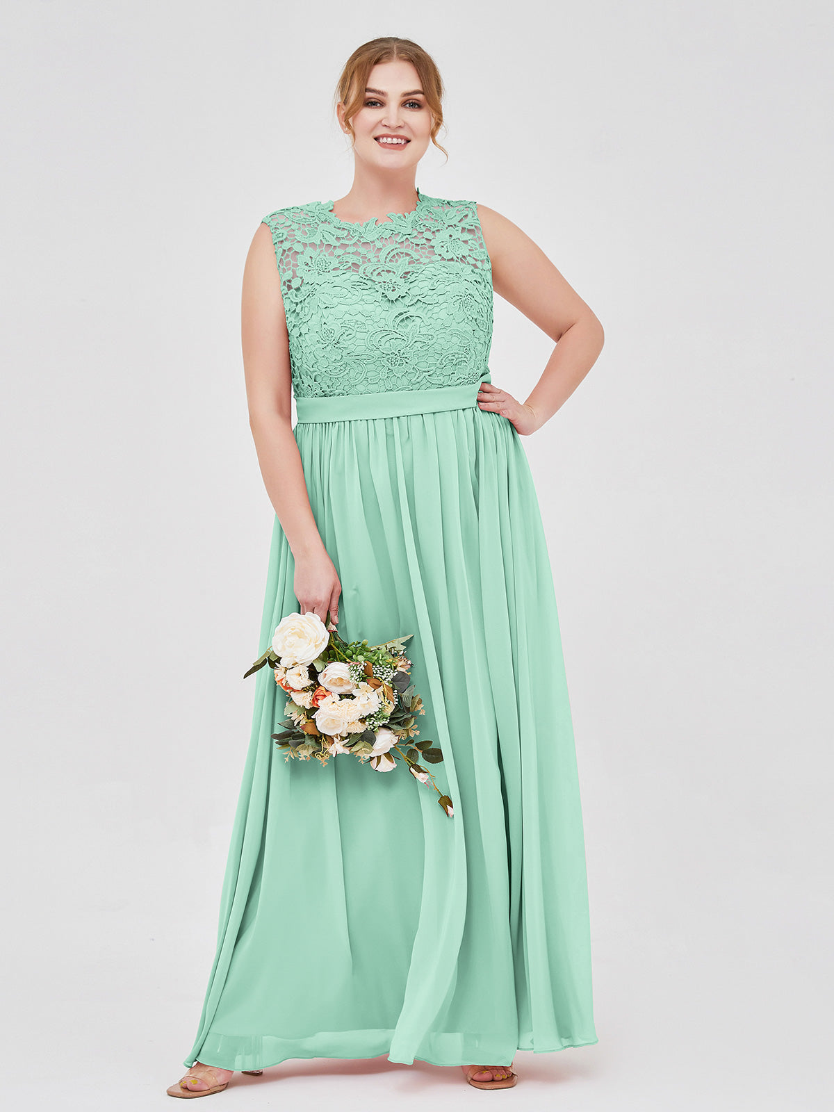 Seafoam green 2025 dress plus size