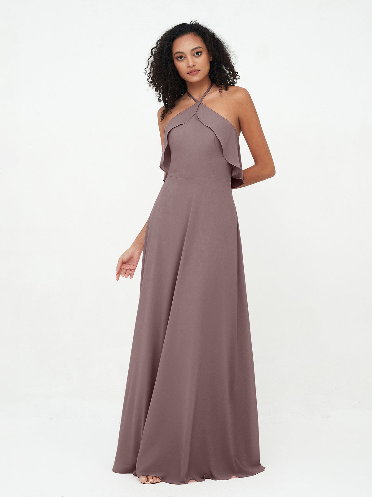 Mauve sale halter dress